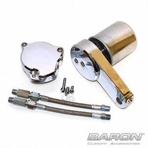Barons Custom Accessories Oil Filter Relocation Kit Yamaha V-Star 1100