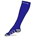 Go2Socks Compression Socks for Men Women Nurses Runners 20-30mmHg Medical Stocking Athletic (DarkBlue, L)