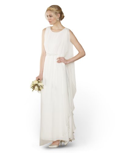 Monsoon Womens Kora Embellished Bridal Dress Size 10 White