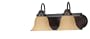 Nuvo Lighting 60/3121 Ballerina Vanity Light with Champagne Glass, Mahogany Bronze, 18-Inch 2-Light
