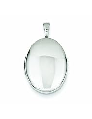 Genuine .925 Sterling Silver 20mm Polished Oval Locket 2.8 Grams. 100% Satisfaction Guaranteed.