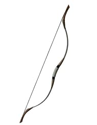 Sports: Buffalo Traditional Recurve Bow Archery Hunting Longbow for Left or Right Hand Archers 50lbs - Buffalo