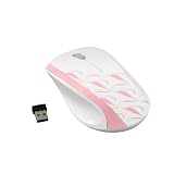 Wintec FileMate Imagine Series M2810 Standard Mouse - White with Light Pink (3FMNM2810WPK-R)
