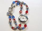 Message of Love Jewelry Red, White, Blue Watch