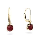 14K Yellow Gold Round Back Earrings