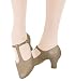 Capezio Women's T-Strap Character Shoe,Tan,9 M US