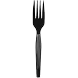 Dixie Plastic Cutlery, Heavy Mediumweight Forks, 1000/Carton