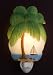 Tiki Tropical Island Palm Tree Hand Painted Night Light