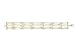 5 ROW DIAMOND BY THE YARD WITH WHITE CZ STRAND