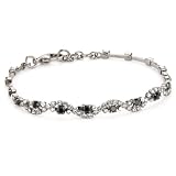 Sorrelli Midnight Moon Wave Gunmetal-Tone Brac