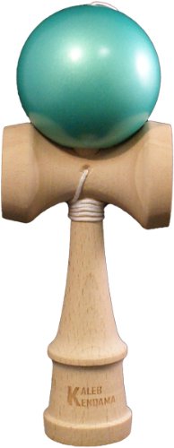 Kaleb Kendama With Metallic Turquoise Ball And Extra String
