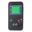 Nintendo Game Boy Gameboy Silicone Case Skin For iPhone 4 BLACK