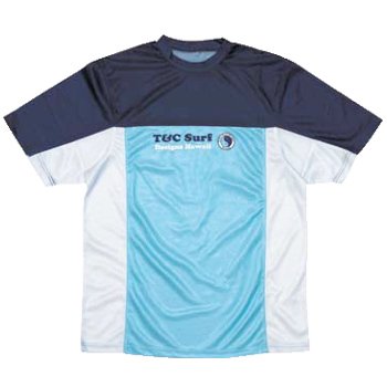 Town&Country(タウンアンドカントリー) ドライシャツ(半袖) B MEN'S NAVY×LT.BLUE XL TDS-7216