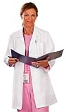 White Swan Meta Fundamentals Womens 33 Inch Medical White Labcoat with Three Pockets (XXS-5X)