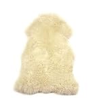 New Genuine Sheepskin Fur Leather Pelt Rug Champagne