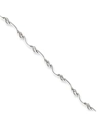 14k Gold White Gold Diamond Bracelet