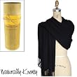 Naturally Knotty Luxurious Wraps,100% Bamboo Fiber, Black