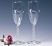 Victoria Lynn Bride And Groom Champagne Toasting Wedding Glasses With Twisted Stems Beautiful Wedding Decor