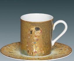 GOEBEL Gustav Klimt Espressotasse Der Kuß