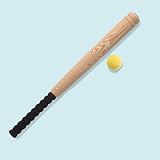 Foam Baseball Bat & Ball
