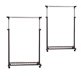 2 New Rolling Clothing / Garment Racks