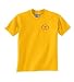 Custom embroidered small The Way to a Man's Heart Is Thru His Fly trolling fly design on t-shirt