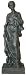 Winter Statue - Rust Effect - Inc GB P & P