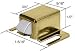 Bathroom Latch
C.R. LAURENCE M6128 CRL Brass Shower Door Catch with Stainless Steel Tip