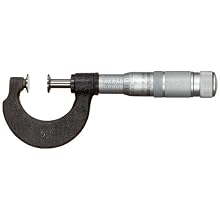 Brown & Sharpe 599-215-4 Outside Disk Micrometer, 0-1" Range, 0.001" Graduation, +/-0.004mm Accuracy