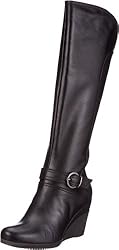Evita Shoes elegant hoch 41JS232210, Damen Klassische Stiefel, Schwarz (schwarz), EU 40