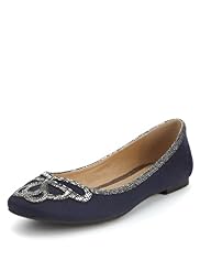 Square Toe Butterfly Appliqué Pumps