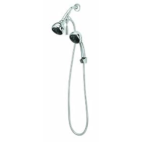 Pollenex DPC3300 Dual Combination Showerhead, Chrome