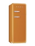 Smeg FAB30O7 K&uuml;hlschrank / A+ / 168 cm H&ouml;he / 266 kWh/Jahr / 242 L K&uuml;hlteil / 68 L Gefrierteil / orange, rechtsanschlag