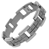 Titanium Bracelet with combination of matte and shiny polish.Width: 17mm Length: 8.5 Details