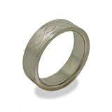 Mens Braided Design Titanium Ring