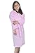 Chakir Turkish Linens Kids Plush and Soft Fleece Hooded Bathrobe for Girls and Boys (Small/Medium, Dark Black)
