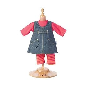 Corolle Classic Baby Doll 14-inch Fashion Denim Dress Set by Corolle