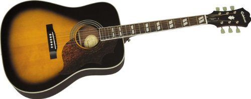 Epiphone Limited Edition Hummingbird Artist Acoustic Guitar, Vintage Sunburst