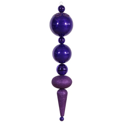 Buy 55" Purple 3-Finish Commercial Size Shatterproof Christmas Ball
Finial Ornament with best price