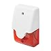 Seco-Larm Indoor/Outdoor 110dB Mini Siren w/ Red Strobe