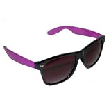 Classic Wayfarer Retro Blues Brothers 09 Style Sunglasses - Black/Purple
