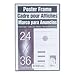 Coloredge Poster Frame, Plexiglas Window, Clear Face/Black Border, 24x36