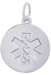 Rembrandt Sterling Silver Medical Charm