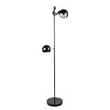 Lampe  Retro  Bodenleuchte 2 Lampen schwarz