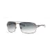 DIESEL COBRETTI/S 7S3BD SEMI MATTE PALLADIUM METAL DARK GRAY GRADIENT LENS SUNGLASSES SHADES