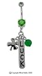 CLOVER, LUCK FANCY BELLY RING