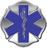 Firefighter EMT EMS Maltese Cross and Star of Life 4