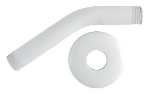 LDR 520 2410W 6-Inch Shower Arm And Flange, White