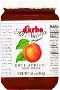 Rose Apricot Preserve - fruit conserve - 16 oz/454 gr by D'arbo, Austria.