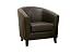 Frederick Dark Brown Leather Club Chair